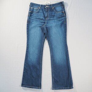 Ariat Real Denim Jeans Size 32R Blue Ballary Bootcut Embroidered Western Rider